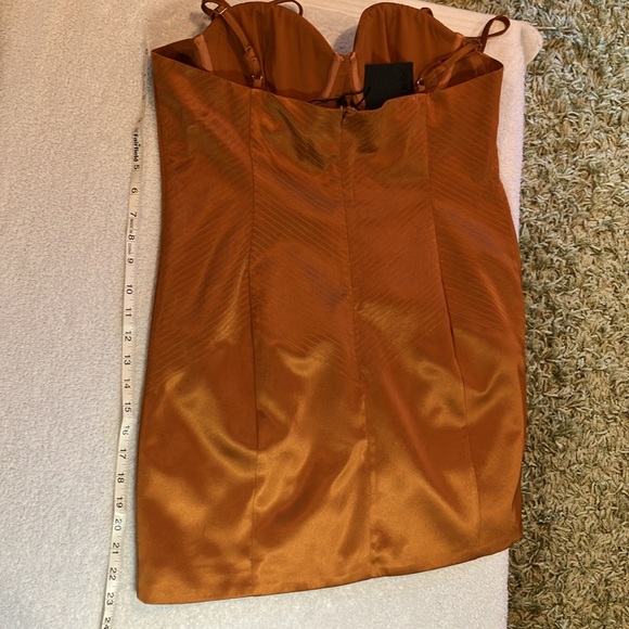 NBD Collins mini dress in Metallic Bronze - Picture 12 of 12